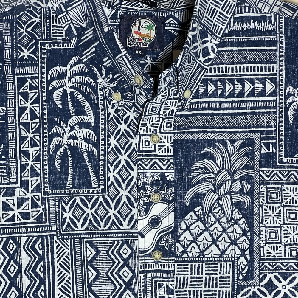 Reyn Spooner Tapa Navy